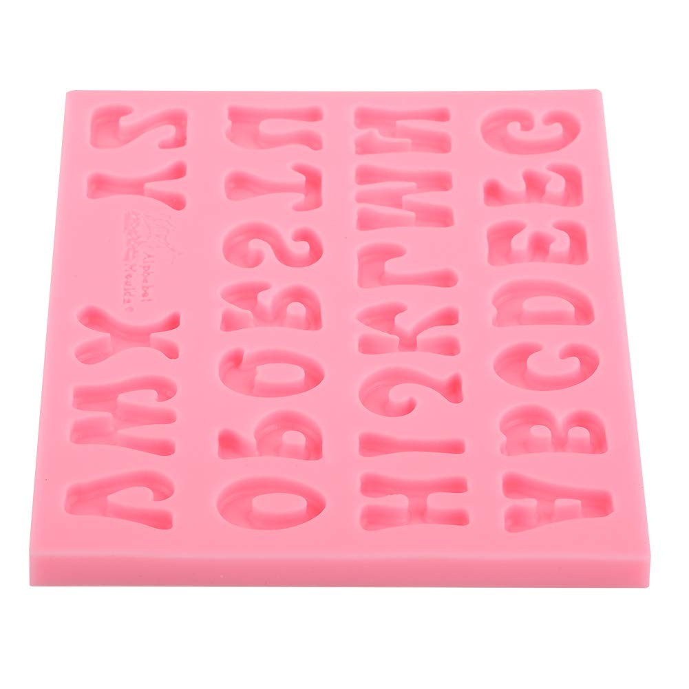 3D Alphabet Silicone Candy Molds for Baking Cake & Chocolate - 26 Letter Set - Perfect for Birthday Parties, Baby Showers & DIY Desserts