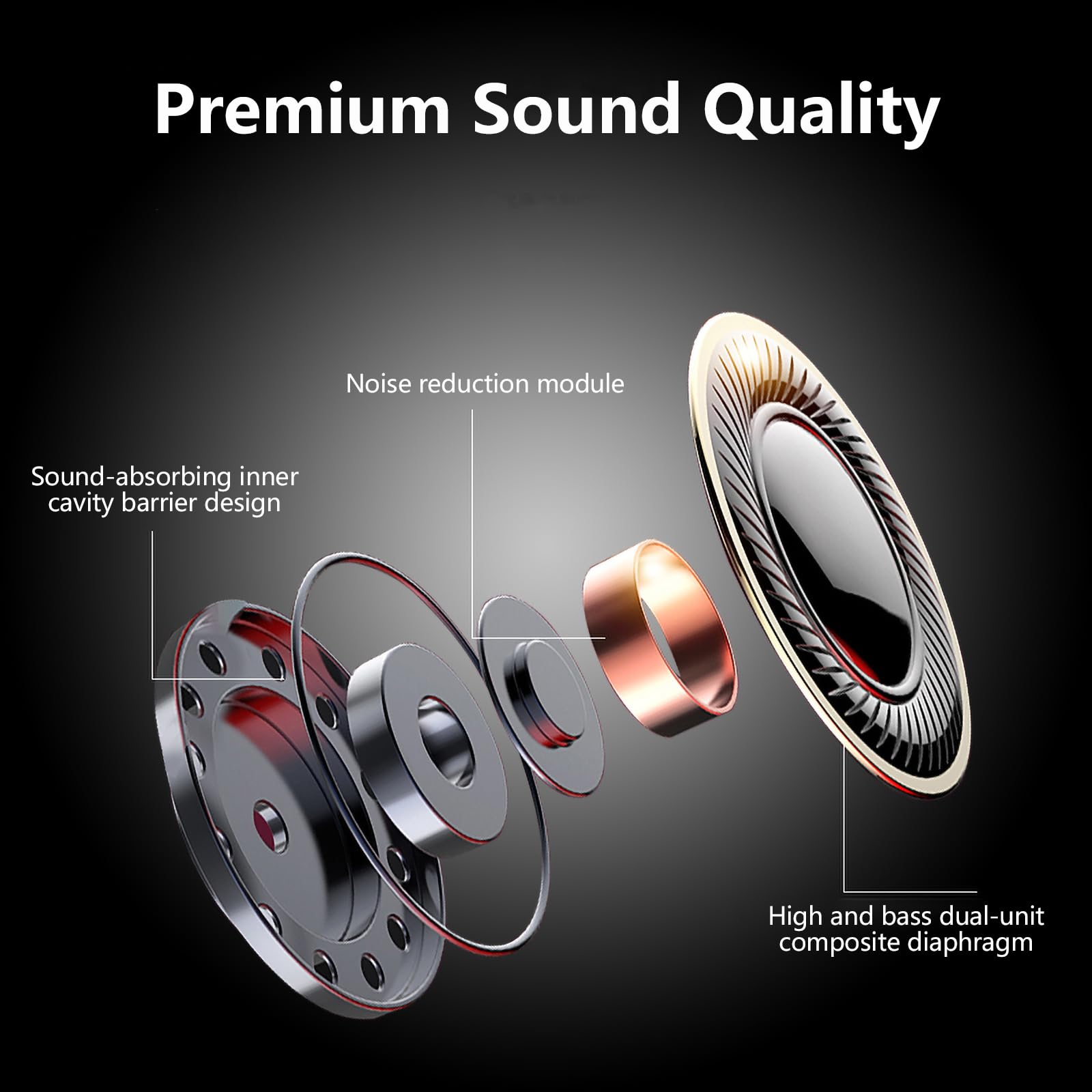 Open Ear Bluetooth Bone Conduction Headphones - Wireless Clip-On Sports Earbuds with Secure Fit for Running, Cycling & Workouts | Sweatproof & Comfortable for All-Day Use