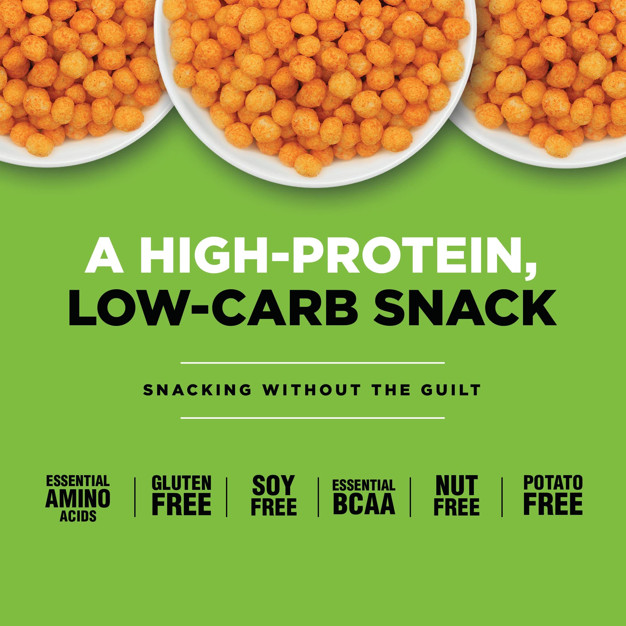 Twin Peaks Protein Puffs - Keto Friendly Low Carb Snack, Jalapeno Cheddar Flavor (10.6oz, 21g Protein, 2g Net Carbs) | High Protein Crunchy Healthy Snacks for Weight Loss, Gym & On-the-Go Lifestyle