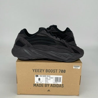 Adidas Yeezy Boost 3700 V2 Vanta Black Sneakers - Men's Size 8 (FU6684) | Stylish & Comfortable Running Shoes for Casual Wear & Gym Workouts
