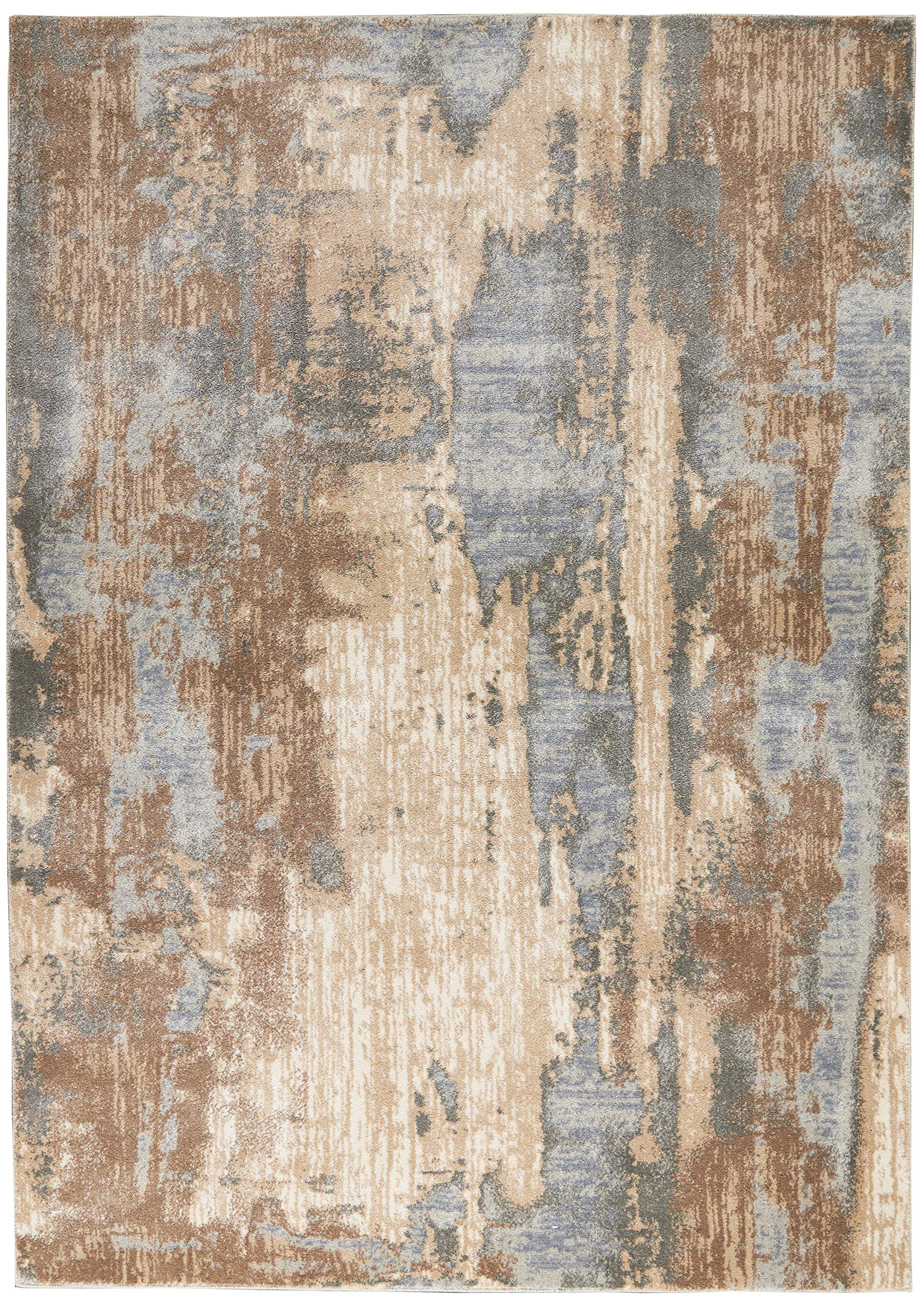 Kathy Ireland Home Moroccan Celebration Abstract Grey/Beige 3'10