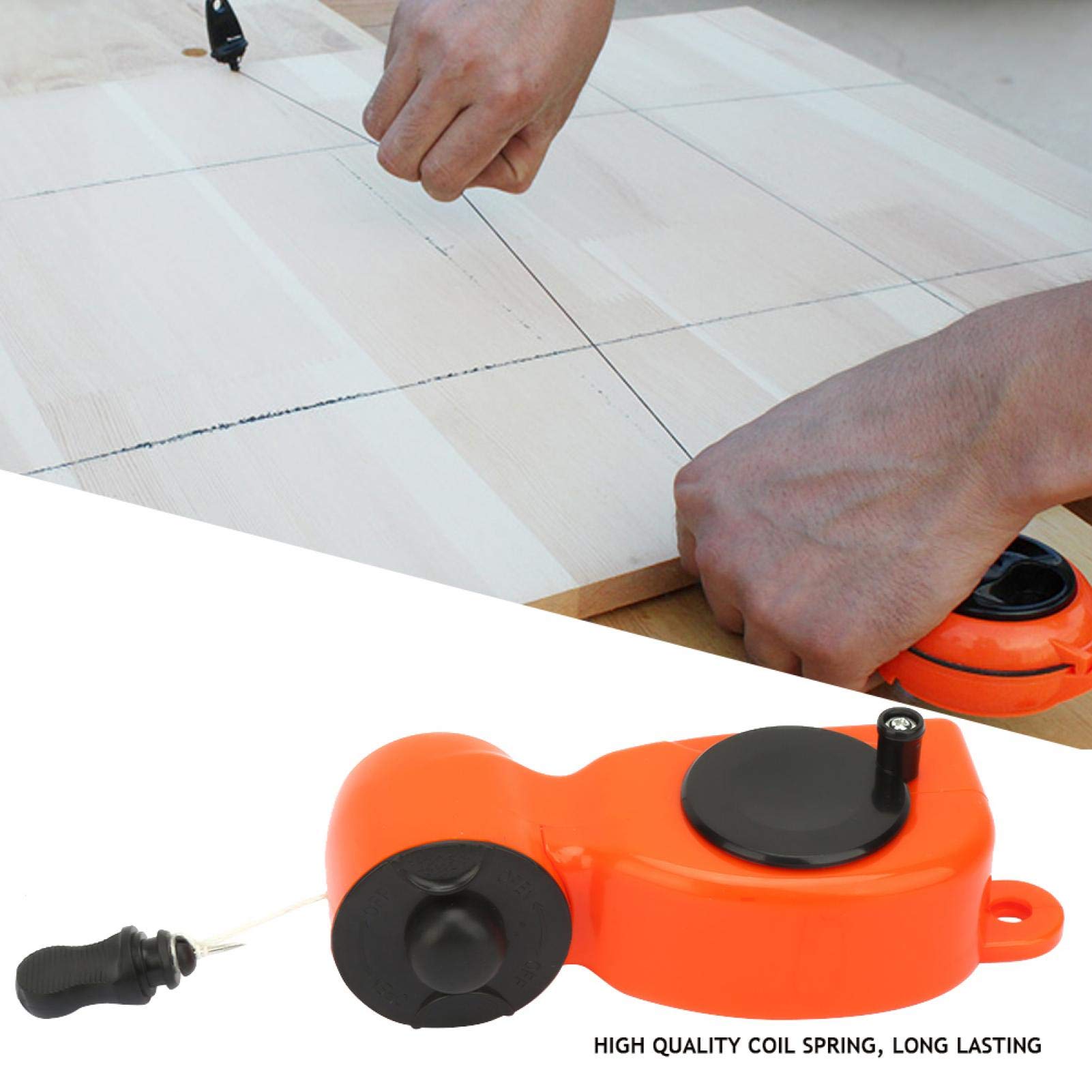 ABS Resin Mini Chalk Line Marker - 20m/25m Cotton Wire Reel for Woodworking, Bricklaying & Painting | Perfect for Construction, DIY Projects & Home Renovation