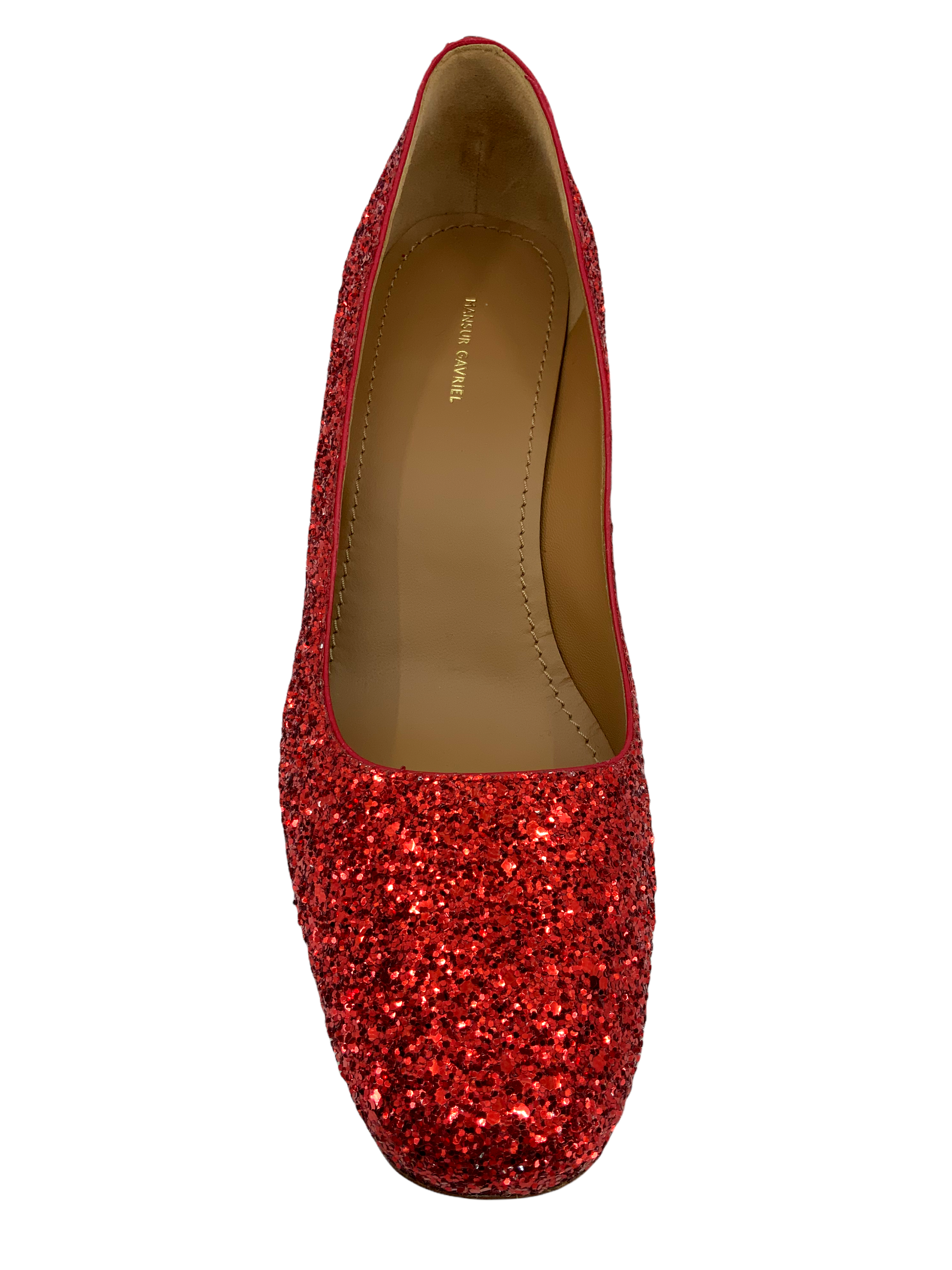 Mansur Gavriel Glitter Heel Pumps Women's Size 7.5 | Elegant Party Shoes for Weddings, Evening Events & Special Occasions