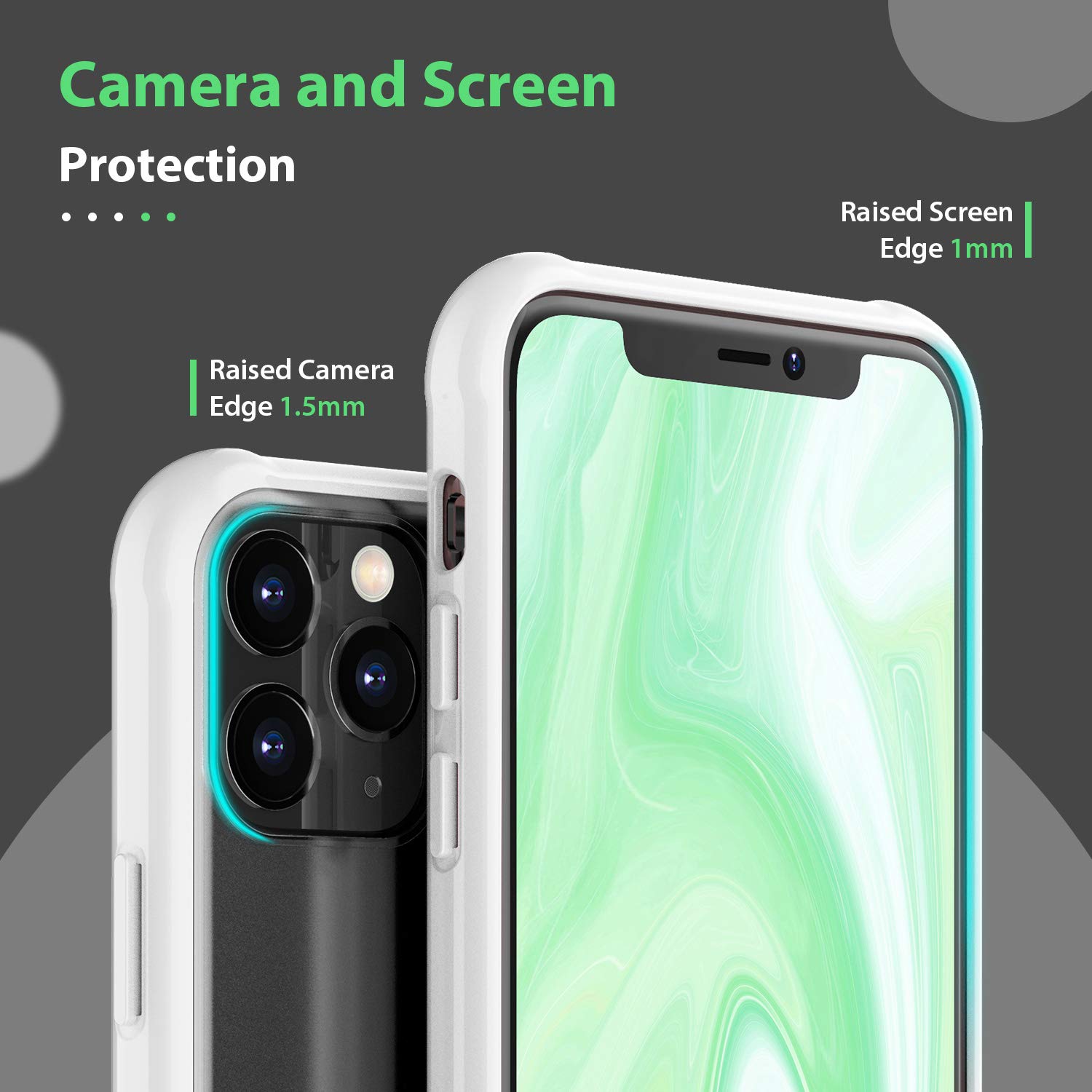ORIbox iPhone 11 Pro Max Case - Translucent Matte White with Soft Edges, Slim Lightweight Protective Cover for iPhone 11 Pro Max - Perfect for Everyday Use, Work, School & Travel