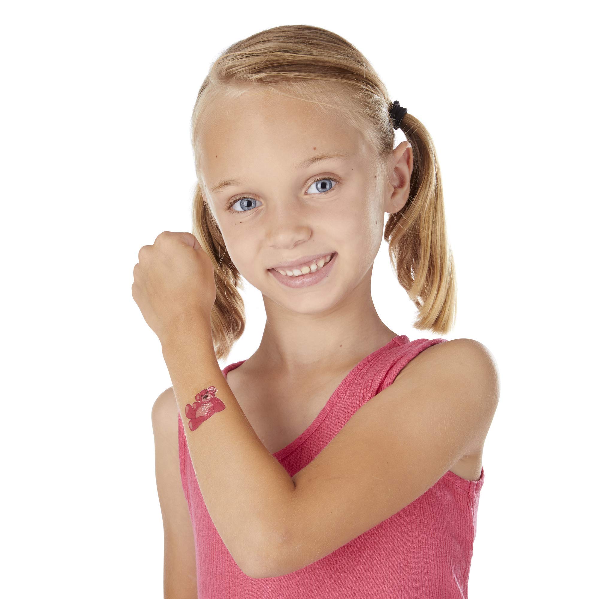 Melissa & Doug My First Temporary Tattoos - Pink Activity & Sticker Pad for Kids | Fun Pretend Play & Party Favors