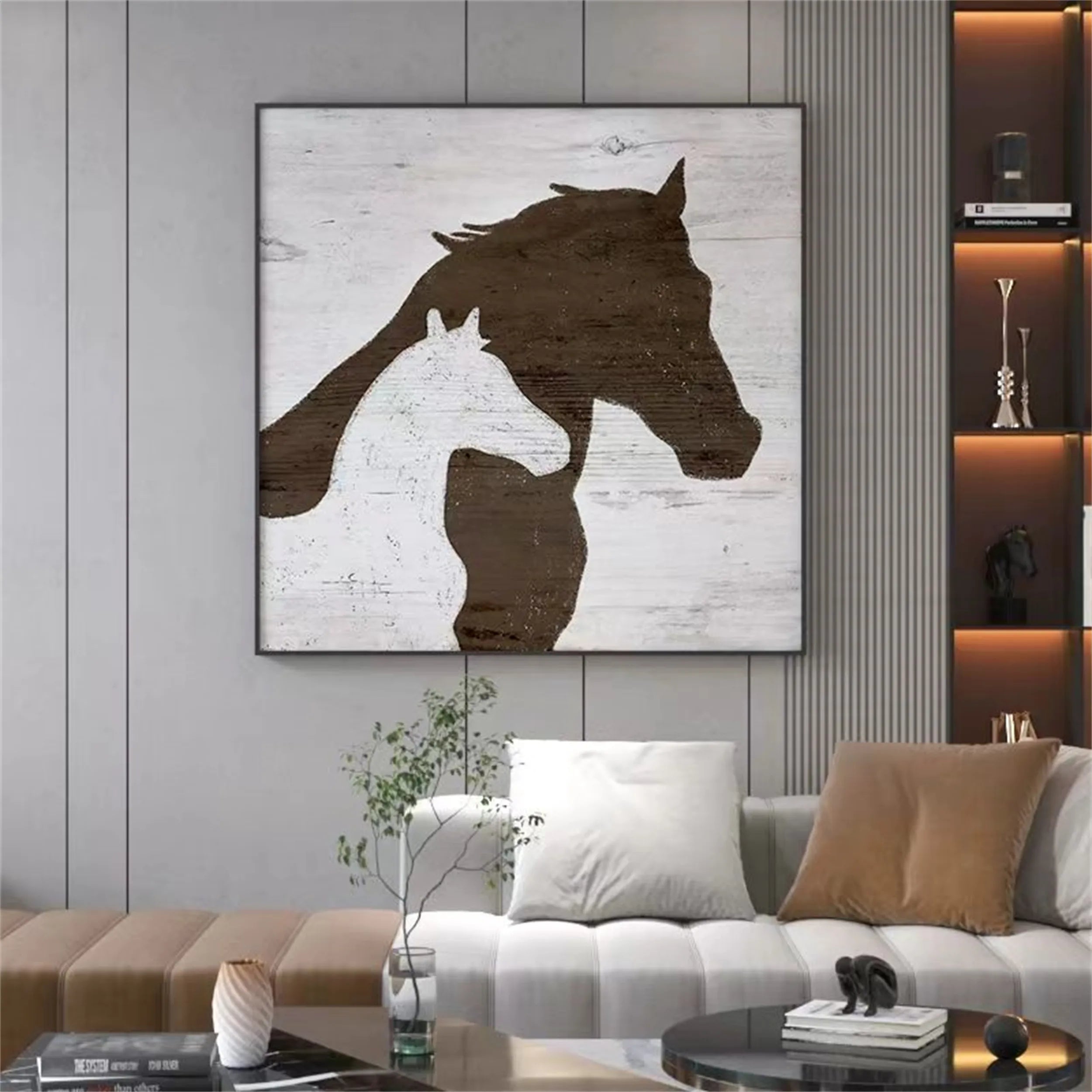 Animal Art Painting #AP028 - Handmade Canvas Wall Decor for Living Room, Bedroom & Office | Wildlife & Nature Inspired Artwork