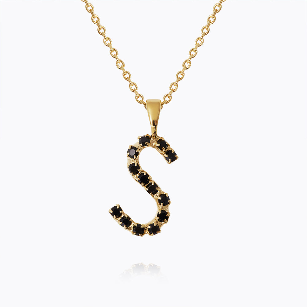 Personalized Mini Letter Necklace in Black - Perfect for Everyday Wear, Gifts & Special Occasions