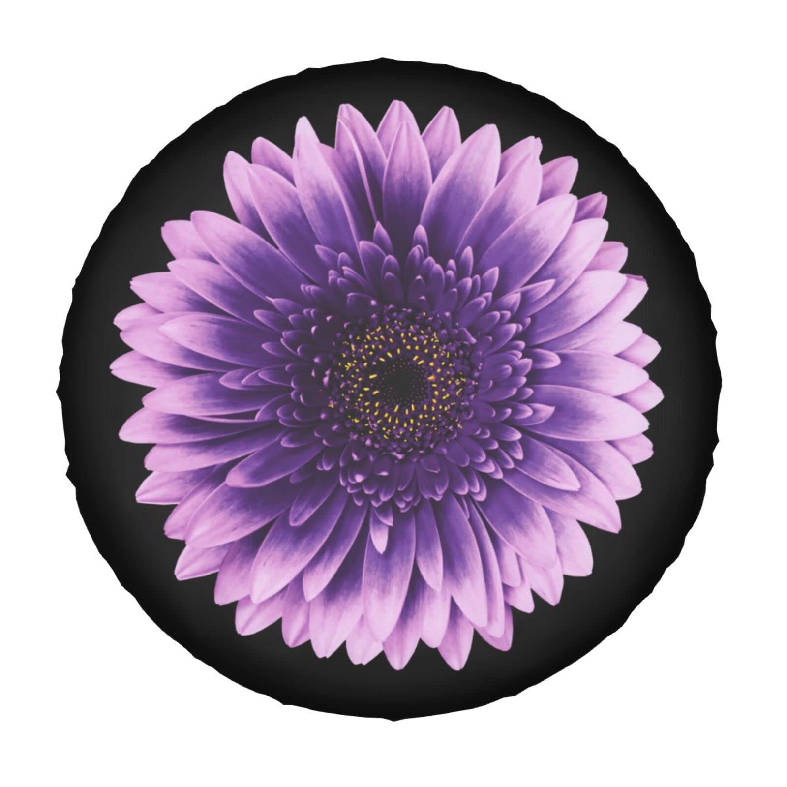 Pink Gerbera Flower Spare Tire Cover - 15 Inch Dustproof Wheel Protector for Trailers, RVs, SUVs & Vehicles | Perfect for Outdoor Travel & Camping Accessories