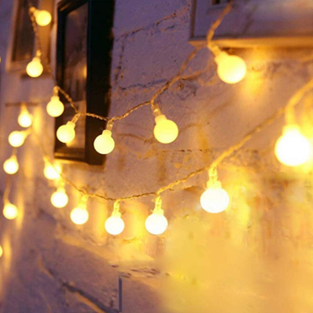YOZATIA 40 LED Globe String Lights - 2 Pack, 19.7ft, Waterproof, Remote Control - Perfect for Bedroom, Party & Christmas Decor