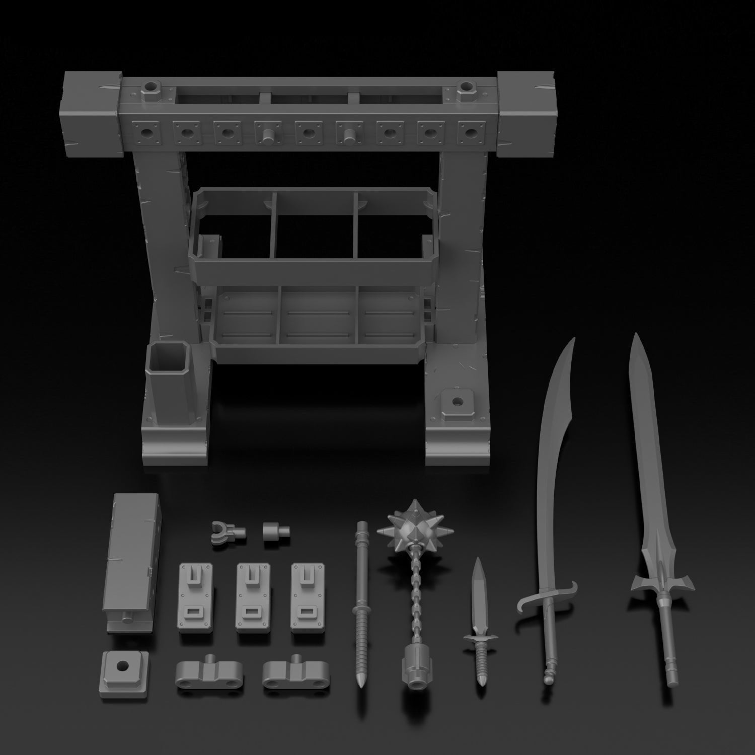 Bandai 30 Minutes Fantasy 30MF 1/144 Model Kit - Weapon Option Accessory Set for Customizing & Display | Perfect for Gundam Builders & Anime Collectors