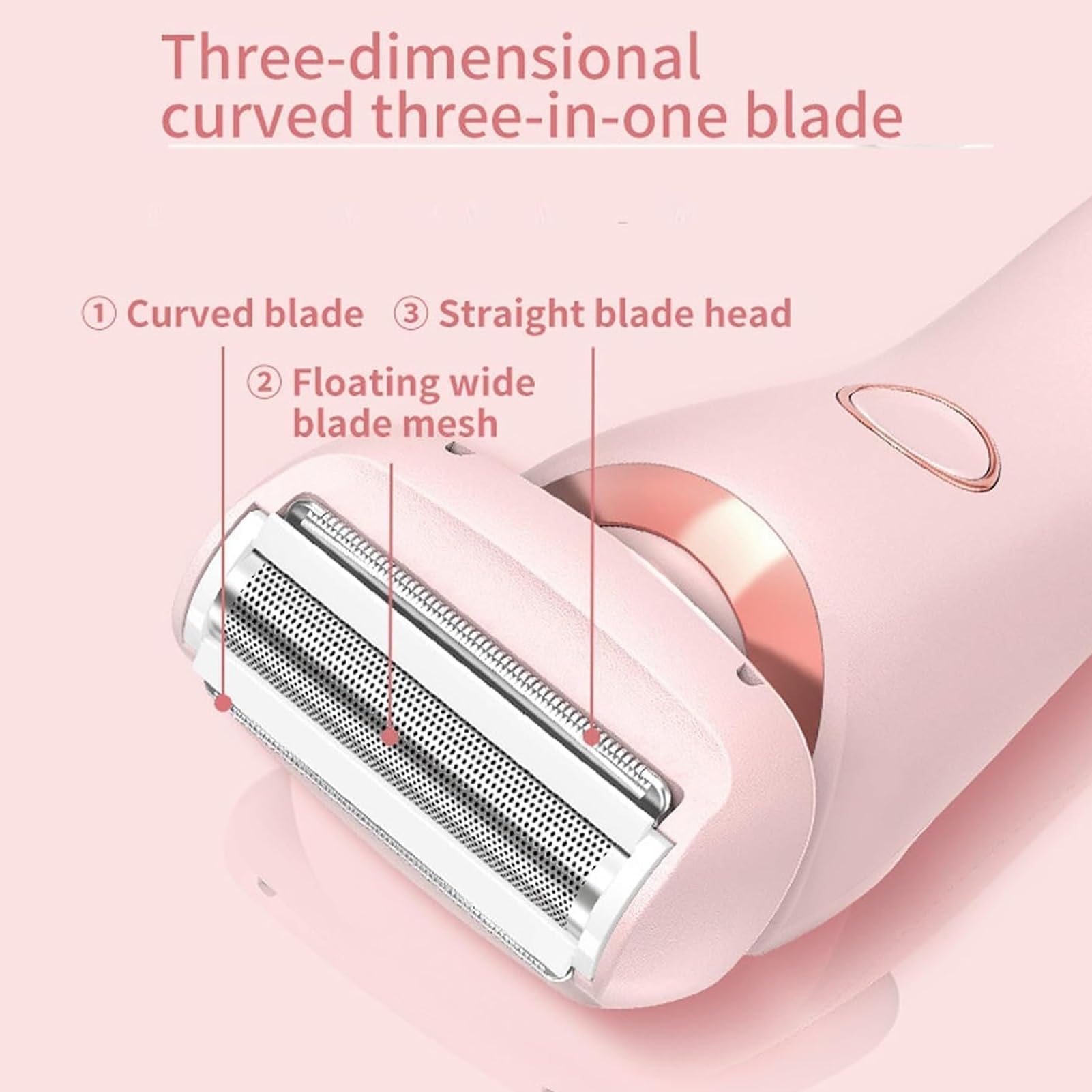 Velvix Smooth Shave Electric Razor 2025 - 2 in 1 Wet & Dry Body Shaver for Men & Women | Portable Rechargeable Trimmer for Face, Legs, Bikini & Full Body Grooming | Pink Travel-Friendly Design
