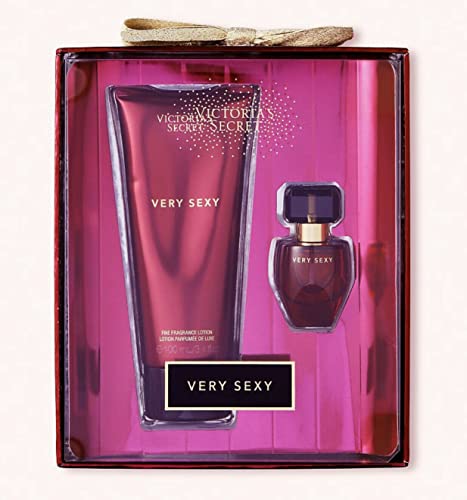 Very Sexy 3.4 fl oz Fragrance Lotion & Eau de Parfum Travel Set - Mini Perfume Gift for Women, Romantic Date Night & Weekend Getaway