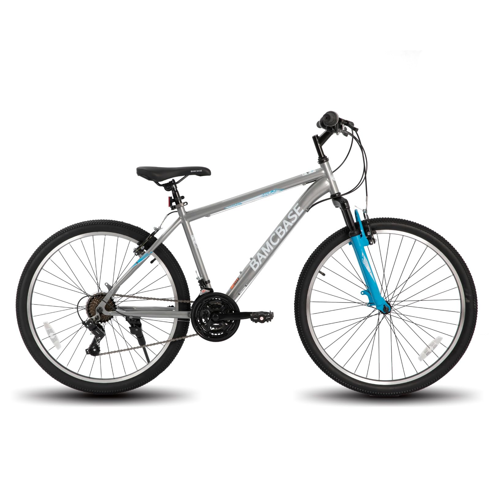 HILAND 26 & 27.5 Inch Mountain Bike for Men & Women - 21-Speed MTB with High-Tensile Steel Frame & V Brake - Adult Hardtail Bicycle for Trail Riding, Commuting & Outdoor Adventures