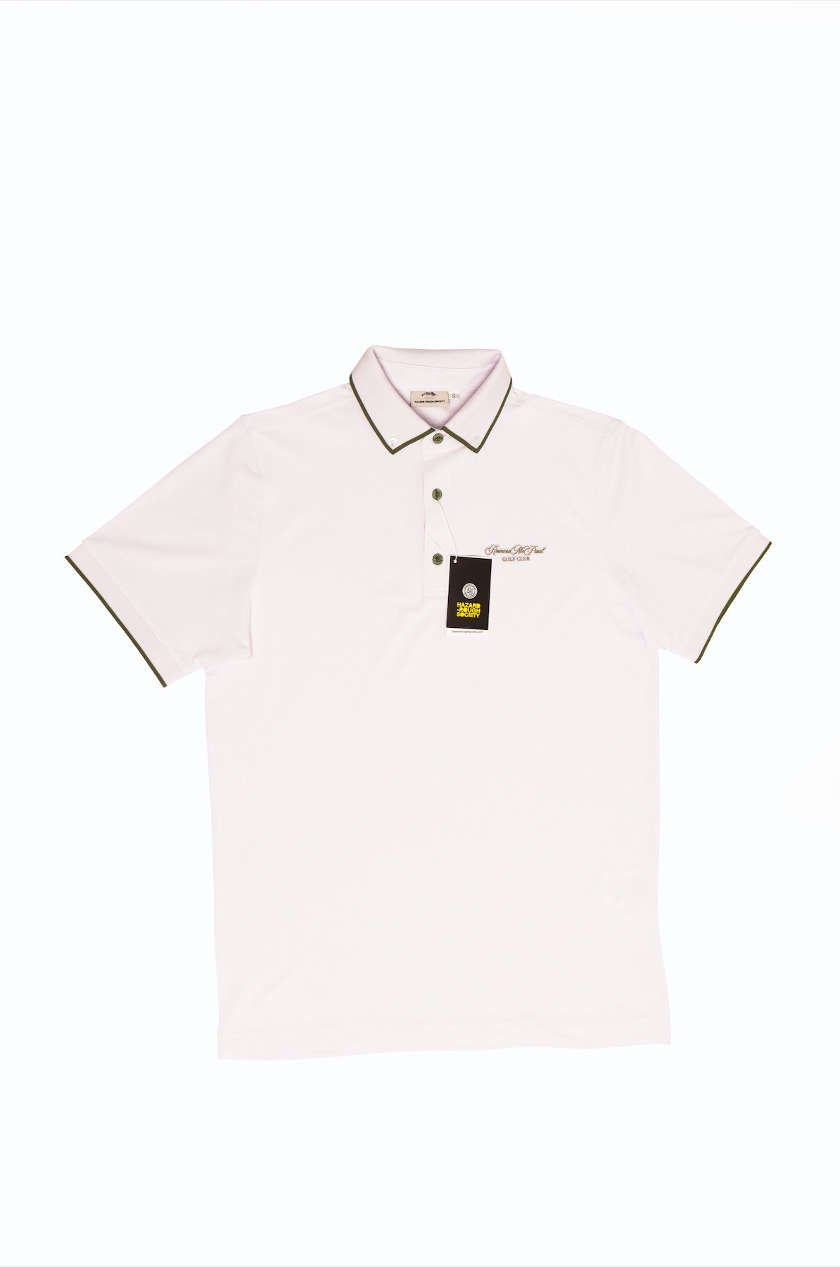 Premium R&M Men's Golf Polo Shirt - Breathable White Performance Polo for Golf & Casual Wear - Ideal for Golf Tournaments, Office & Outdoor Activities