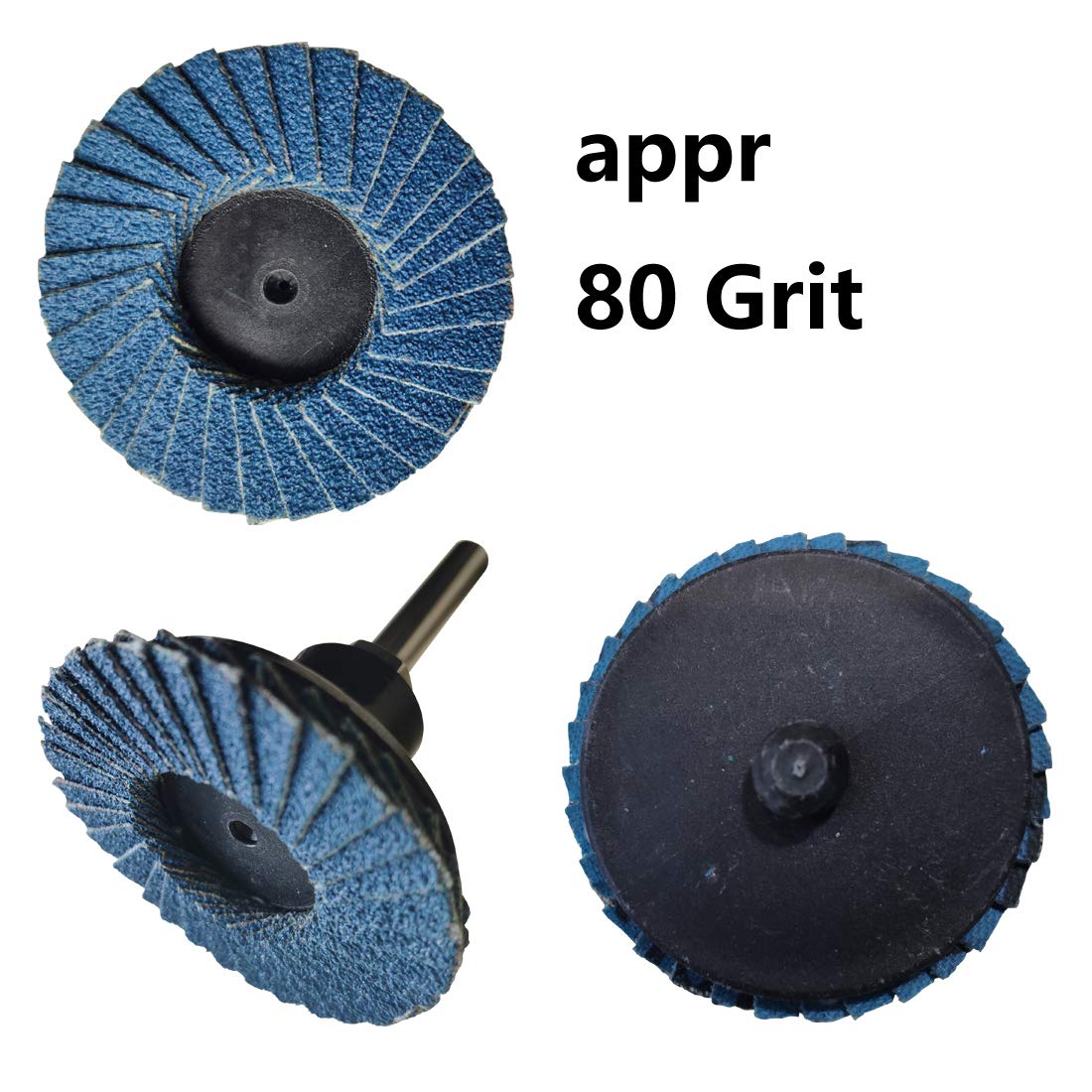 2-Inch Sanding Discs 50-Pack with 1/4