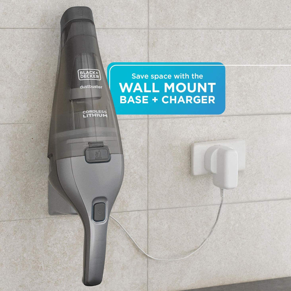 BLACK+DECKER HNVC220BCZ01 Dustbuster Hand Vacuum - Cordless, Lightweight, Powerful Suction for Quick Cleanups at Home, Car, and Office