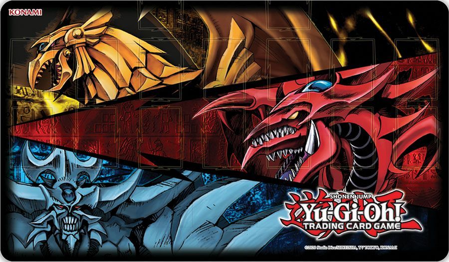 85306 Playmat YGO God Decks - Premium Dueling Mat for Yu-Gi-Oh! Trading Card Game - Perfect for Tournaments, Casual Play & Collectors