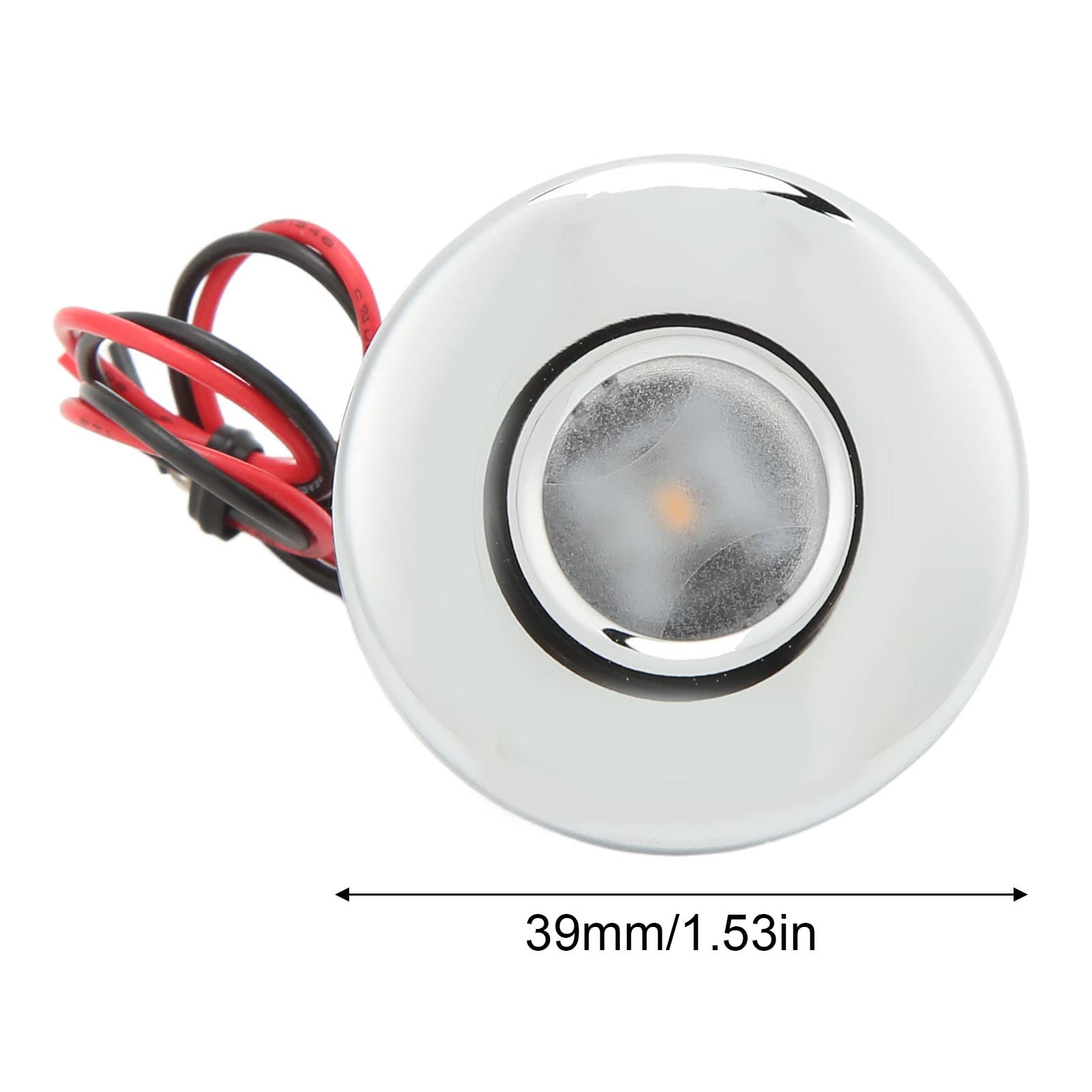 12V LED Ceiling Lights for RV, Boat & Home - 39mm Waterproof IP67 Aisle Light, Warm White 3000K, 100LM - Perfect for Interior Lighting in Campers, Trailers & Marine Use