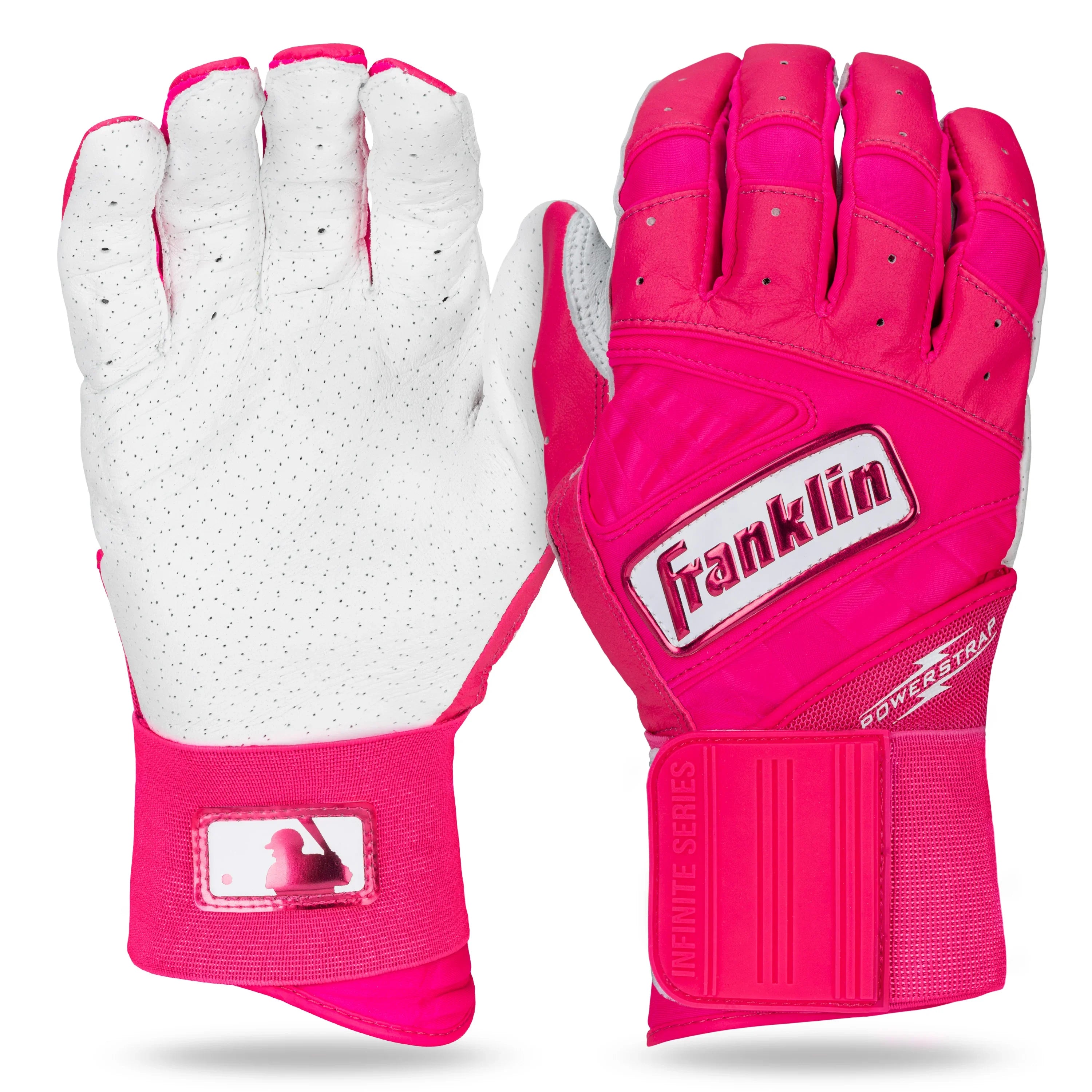Franklin Powerstrap Infinite Series Batting Gloves for Baseball & Softball - Senior Size (2025) - Perfect for Training, Games & Practice Sessions