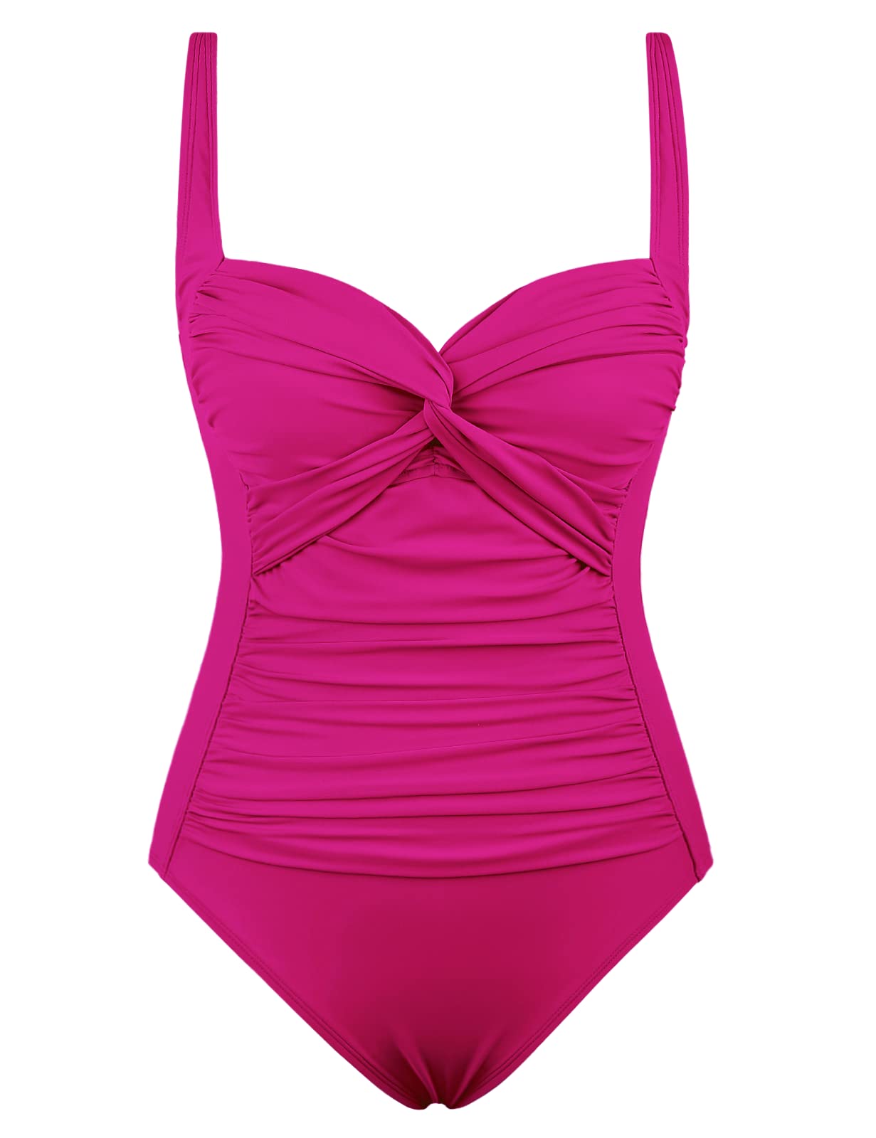 Coastal Rose Women's One Piece Swimsuits - Tummy Control Bathing Suit for Women, High Waisted Swimwear for Beach, Pool & Vacation