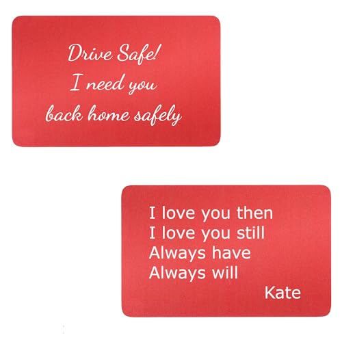 Red: 2 sides text engraving
