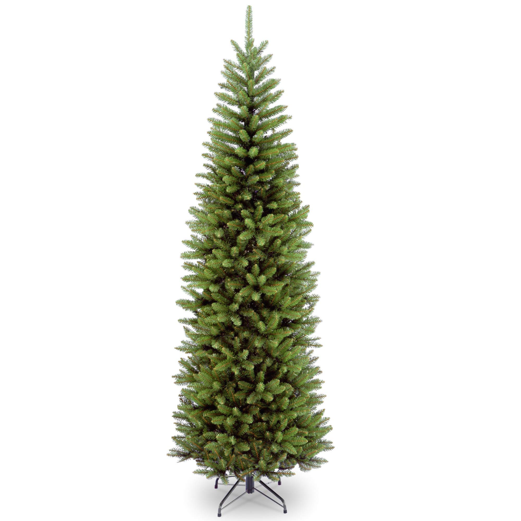 7 ft. Kingswood Fir Pencil Christmas Tree - Slim Artificial Holiday Tree for Small Spaces, Apartments & Offices | Perfect for Home Decor, Gift Giving & Festive Celebrations
