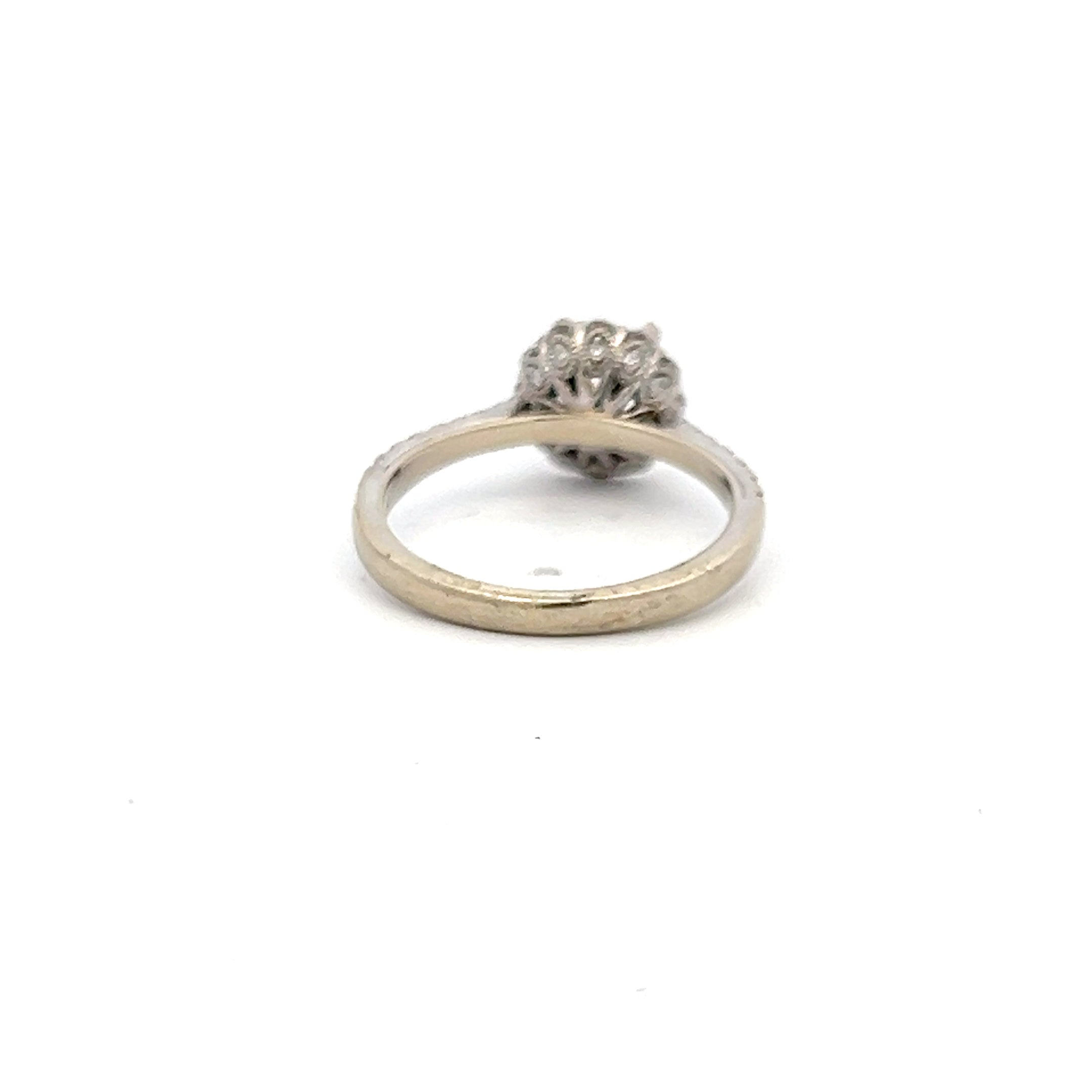 0.19 Carat Round Brilliant H VS2 Diamond Engagement Ring in 14K White Gold - Perfect for Proposals, Weddings & Anniversary Gifts