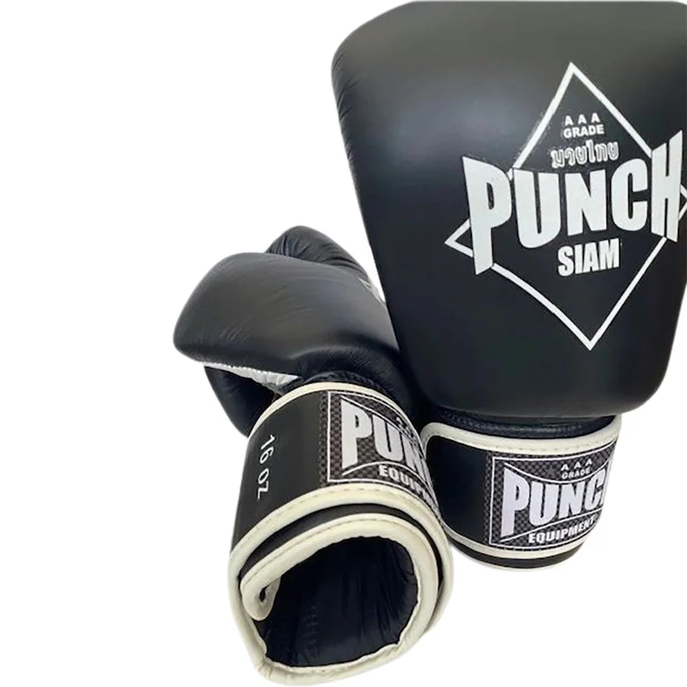 Premium Siam Leather 16oz Boxing Gloves for Training & Sparring - Ideal for Boxing, MMA, Kickboxing & Fitness Workouts