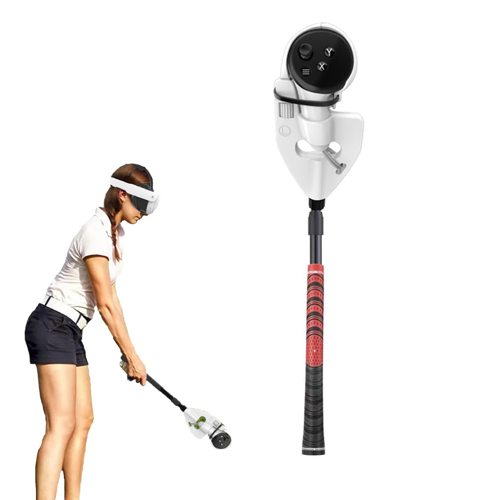 VR Golf Club Handle Compatible with Meta Quest 3 & Oculus Quest Pro - Enhance Your VR Golf Experience - Premium Virtual Reality Controller Grip Accessories - Perfect for Golf Simulators & VR Sports Gaming