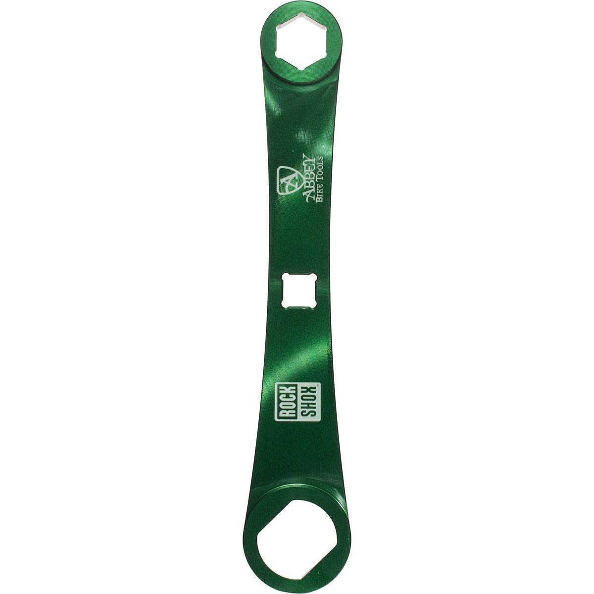 Abbey Bike Tools RockShox Suspension Fork Service Wrench - Professional Mountain Bike Maintenance Tool for RockShox Forks, Damping Adjustment & Bushing Replacement
