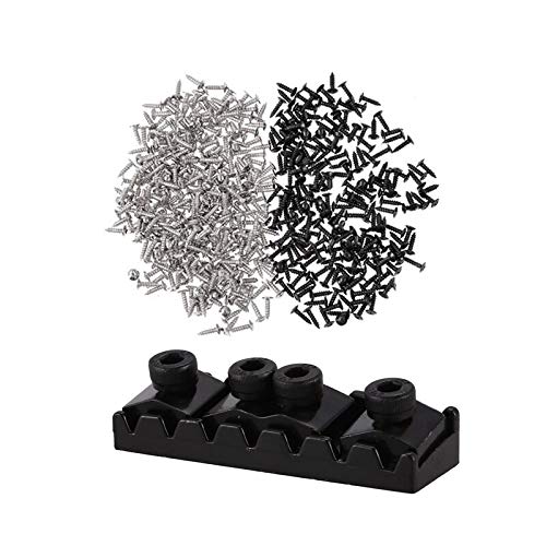 200-Piece Guitar Screws Kit for Bass & Electric Guitar Pickguard, Scratch Plate, 7-String Locking Nut & Tremolo Bridge - Perfect for Guitar Repair, Maintenance & Upgrades