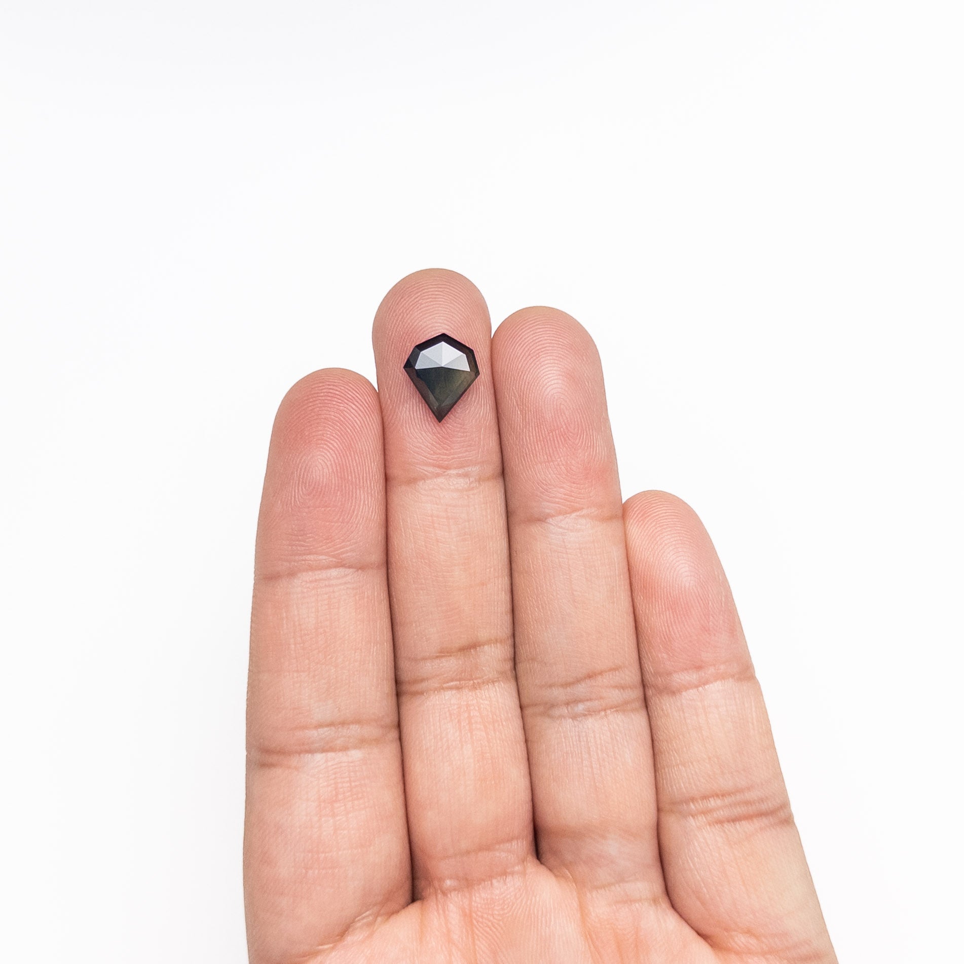 2.42ct Natural Shield Rose Cut Sapphire Gemstone - 11.00x9.47x2.93mm for Jewelry Making, Engagement Rings & Unique Gifts