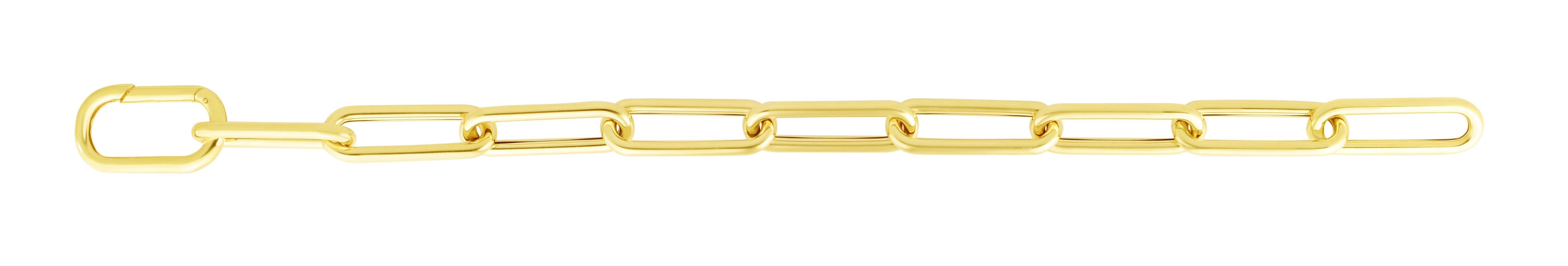 14K Gold 8.5mm Paperclip Chain Necklace - Dainty Minimalist Layering Jewelry for Women - Perfect for Everyday Wear, Gift Giving & Special Occasions
