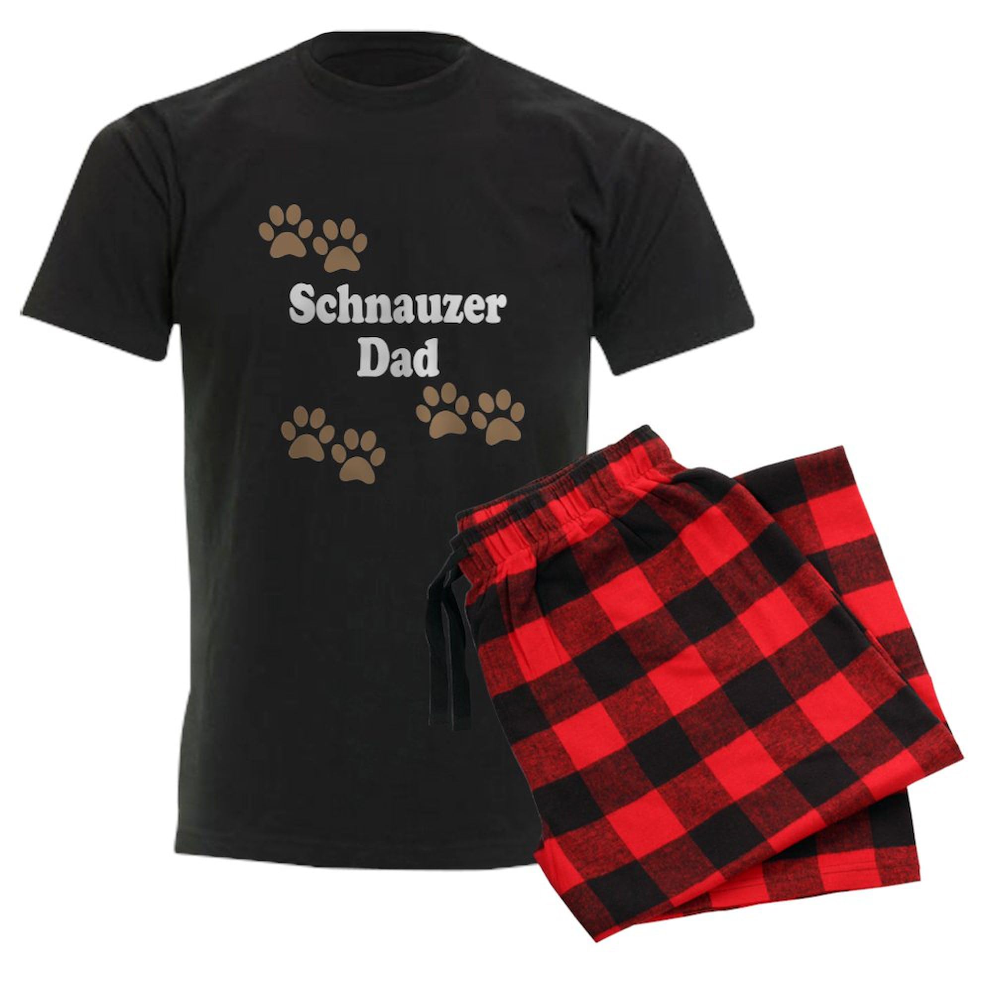 Schnauzer Dad Pajamas for Men - Comfortable Novelty Sleepwear Set | Cozy Lounge & Sleepwear for Dog Lovers