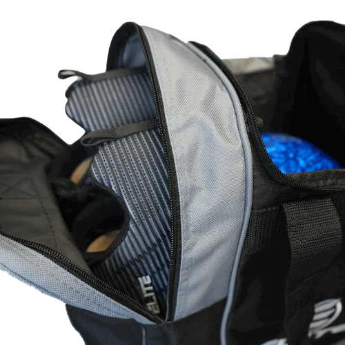 ELITE Deluxe Single Tote Bowling Bag - Black | Premium Bowling Accessory for Men & Women | Perfect for League Play & Practice Sessions