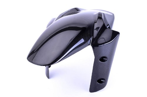 Bestem CBDU-MUL12-FFD Black Carbon Fiber Front Fender for Ducati Multistrada 1200 (2010-2013) | Lightweight Motorcycle Body Upgrade | Perfect for Street Riding & Performance Enhancement