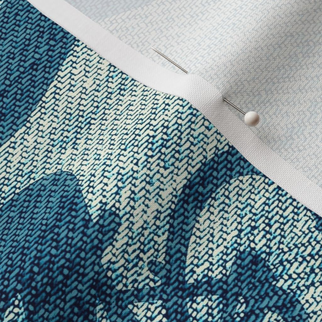 Wheels Bicycle Bike Blue Pattern Printed Petal Signature Cotton Fabric - Fat Quarter for Sewing, Quilting, Apparel & Crafts | Spoonflower Premium Fabric for Home Decor, DIY Projects & Gift Making