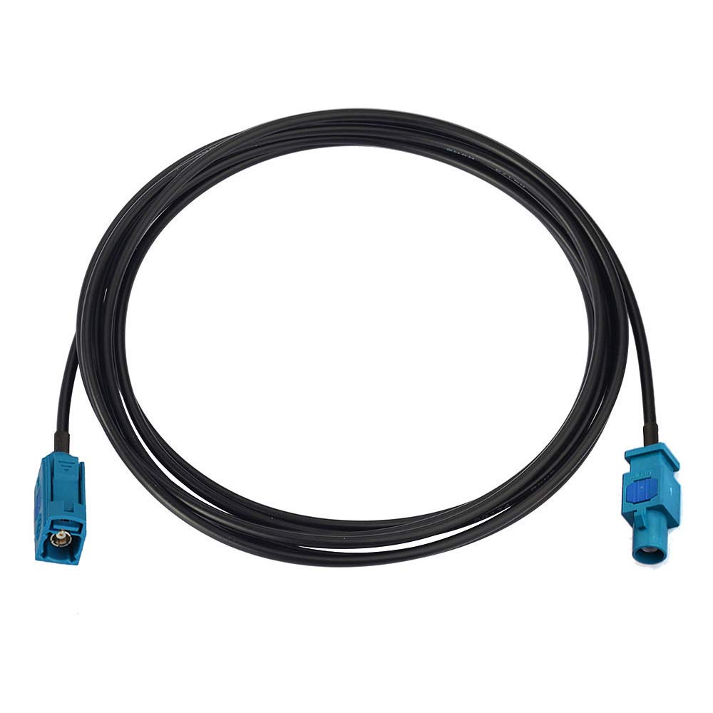 Bingfu Fakra Z Female to Male Vehicle Antenna Extension Cable 2m (6.5ft) - Compatible with Car Stereo, Android Head Unit, GPS Navigation, FM/AM Radio, Sirius XM Satellite, 4G LTE, TEL Telematics & Bluetooth Modules - Perfect for Enhanced Car Audio and Connectivity Upgrades