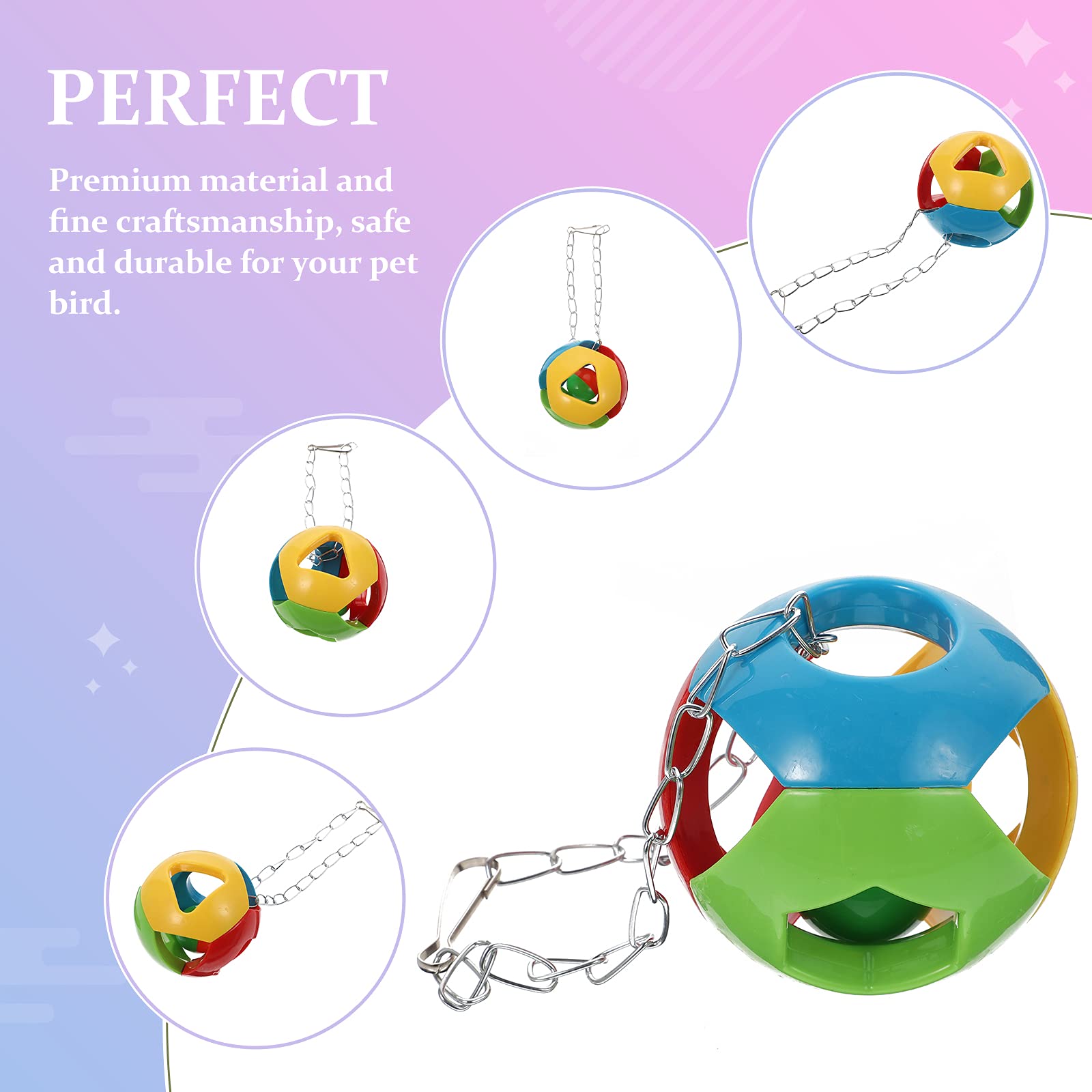 1pc Parrot Chewing Toy - Hanging Bird Cage Toy for Biting, Grinding & Teeth Care - Durable Pet Bird Chew Toy for Parakeets, Cockatiels & Lovebirds - Perfect for Cage Enrichment & Beak Health