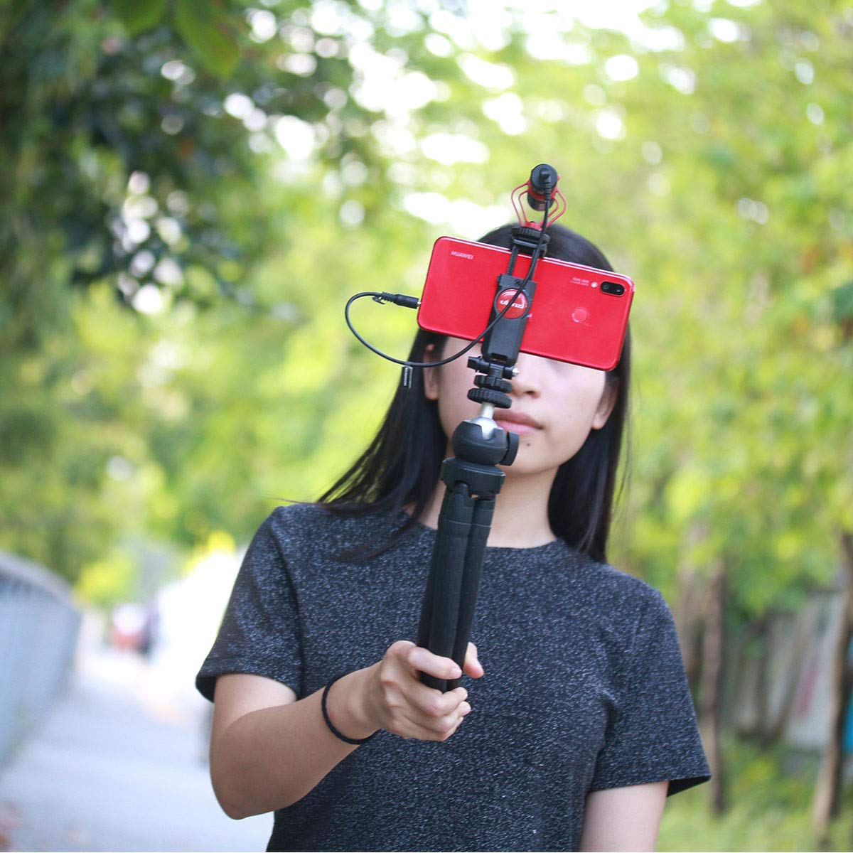 ULANZI ST-06S Flexible Phone Tripod Mount with Dual Cold Shoe Mount - Compatible with iPhone, Samsung, Canon, Nikon DSLR - Perfect for Photography, Vlogging & Live Streaming - Holds Microphone & LED Light for DJI Ronin SC Stabilizers