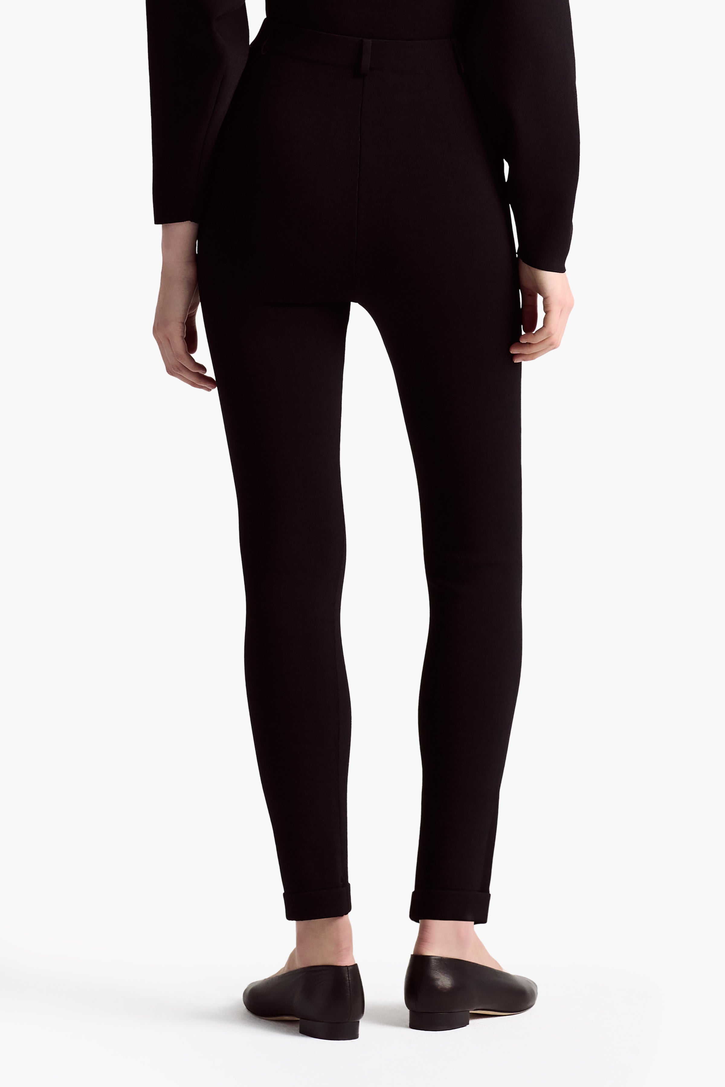 Vinnie Women's High-Waisted Stretch Skinny Black Pants - Slim Fit Office Work Trousers for Business Casual & Professional Wear