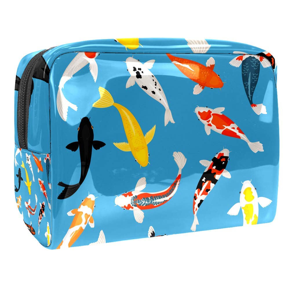 Portable Waterproof Makeup Bag with Zipper - Travel Toiletry Organizer for Women, Cosmetic Pouch for Makeup Brushes, Lipstick, Skincare Products - Perfect for Travel, Gym, and Daily Use