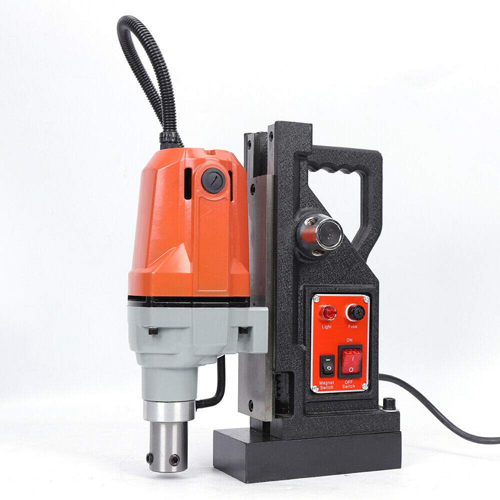 CNCEST 550RPM High-Speed Electric Magnetic Drill Press - 2700LBS Magnet Force, 1-1/2