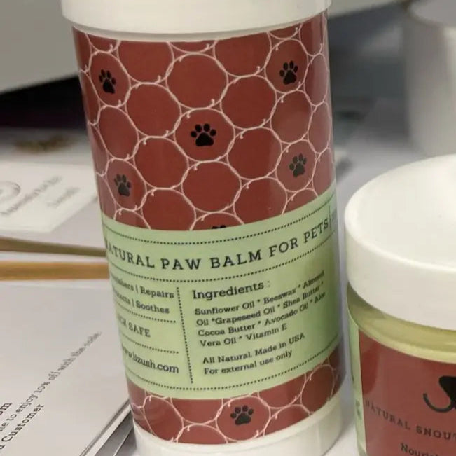 Natural Paw Balm for Dogs & Cats - Organic Pet Paw Protection Balm - Heals Cracked Paws & Protects Against Hot Pavement & Winter Salt - Perfect for Walking, Hiking & Outdoor Adventures