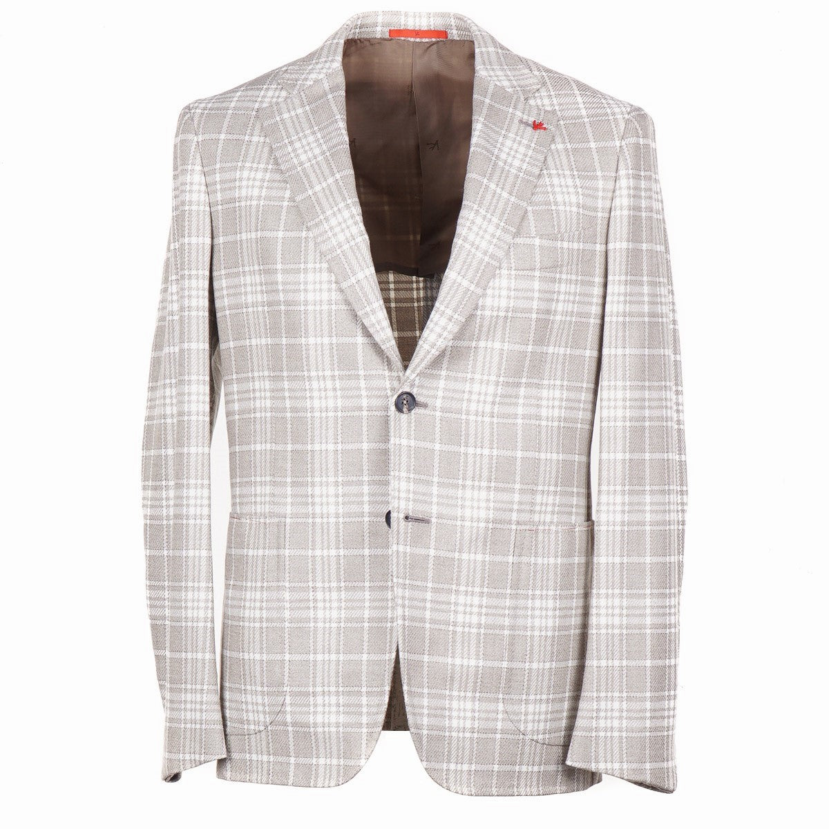 Isaia 'Capri' Men's Luxury Wool Silk Blend Sport Coat - Premium Tailored Blazer for Business, Weddings & Formal Events