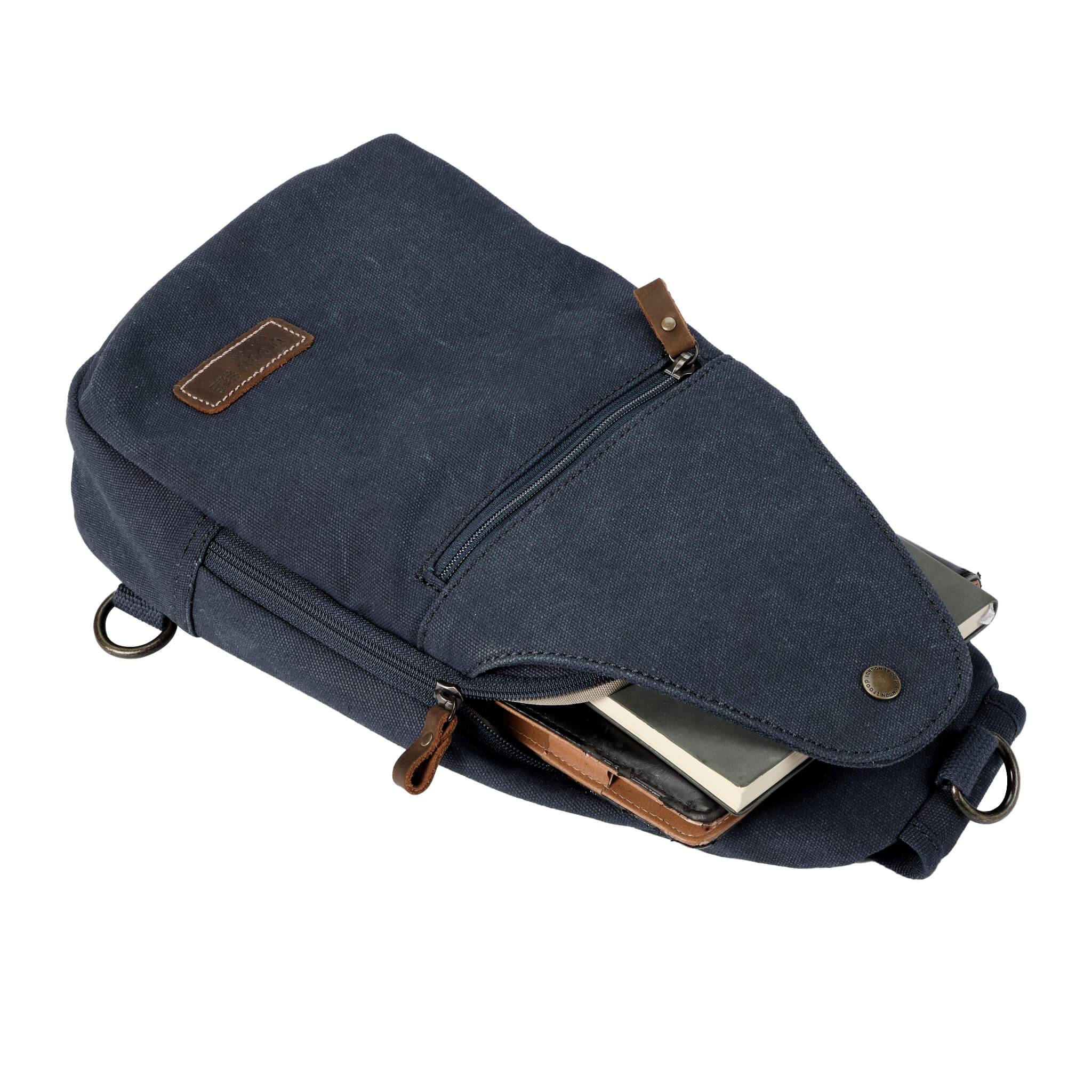 TRP0551 Troop London Classic Sling Bag - Stylish One Strap Backpack for Men & Women - Perfect for Travel, Work & Everyday Use