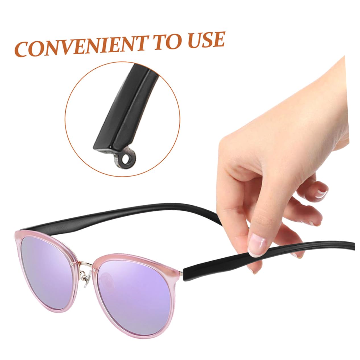 KOMBIUDA 2 Pairs Universal Glasses Repair Kit - Glasses Temple Replacement Arms & Legs for Eyeglasses & Sunglasses | Perfect for Broken Frame Repair at Home, Office, or Travel