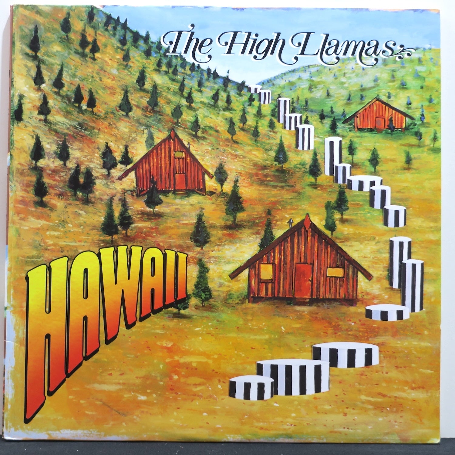 High Llamas 'Hawaii' 1996 UK Original Vinyl 2LP Record - Perfect for Vintage Music Collectors & Indie Rock Lovers