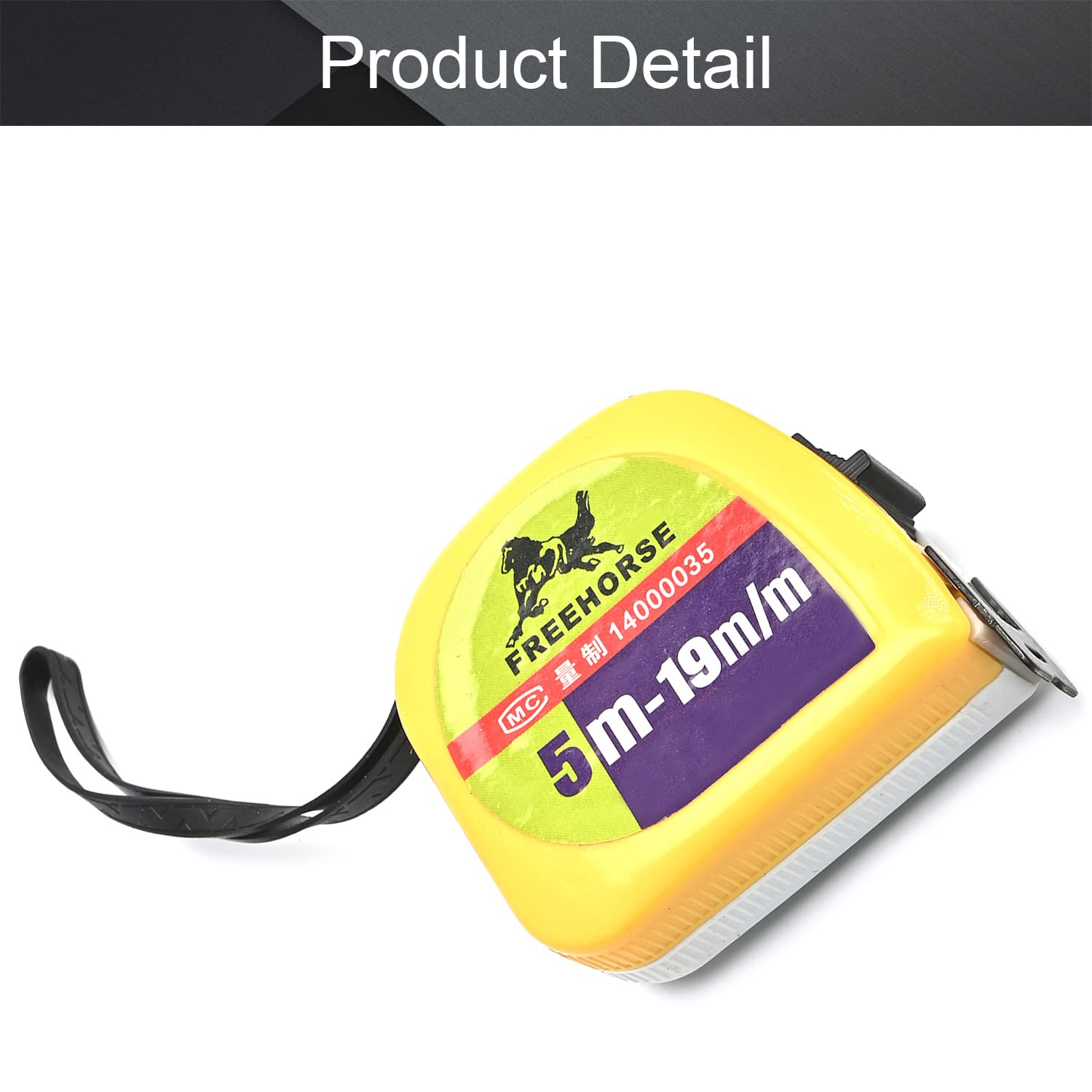 Utoolmart 16.4ft/5M Retractable Steel Tape Measure - Professional Metric Scale Measuring Tool with Durable Plastic Case (1 Pack) - Perfect for Construction, DIY Projects & Home Improvement