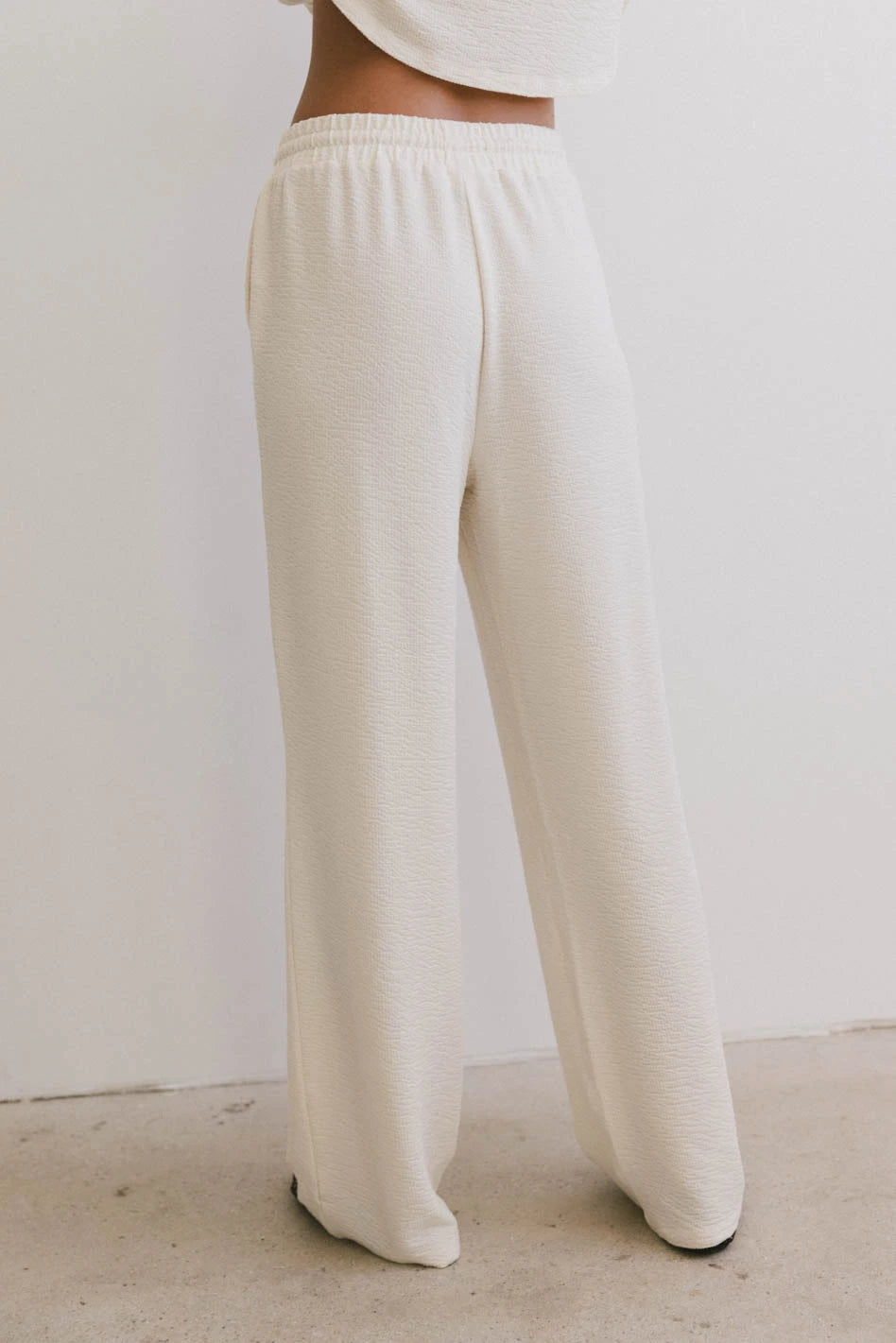 Etta Wide Leg Pants Women's High Waisted Linen Blend Casual Trousers in Beige | Comfortable & Stylish for Work, Travel & Everyday Wear | FINAL SALE
